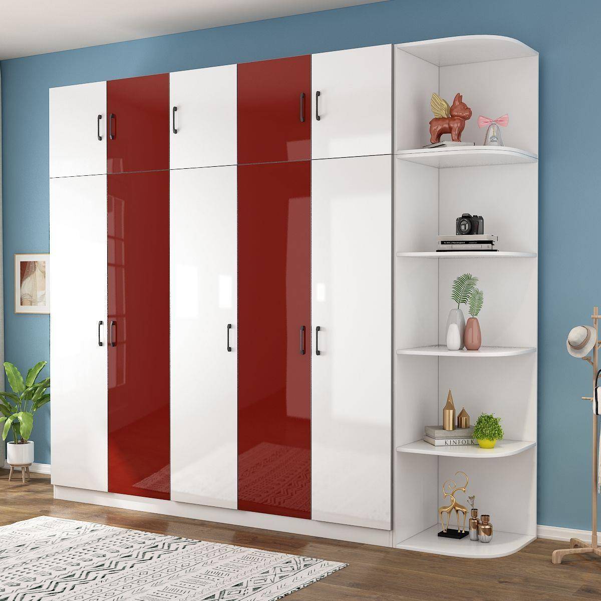 衣柜家用XOV室卧收纳组装代简出约租现房用简易经济型开门儿童衣