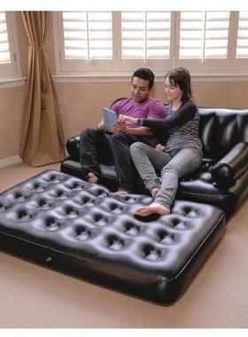 Bes沙tay75056懒人发家用双人充气发床气垫床榻榻沙75054米折叠w