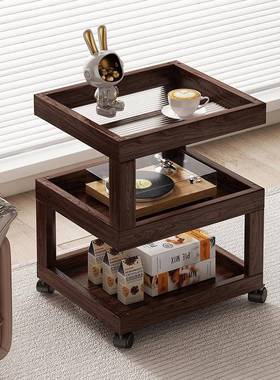 茶几楠竹休茶沙发边置物架客厅简几约茶几阳台CFN闲家用小方几几