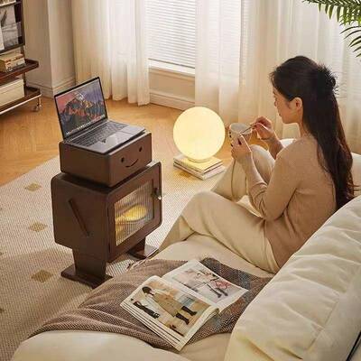 边实木床头柜卧室物收纳柜床边置物柜客储厅柜创意可爱器CHT人柜