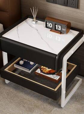 现代简约无线22861智能床头奢柜充电卧家客厅轻多功能带室用灯边