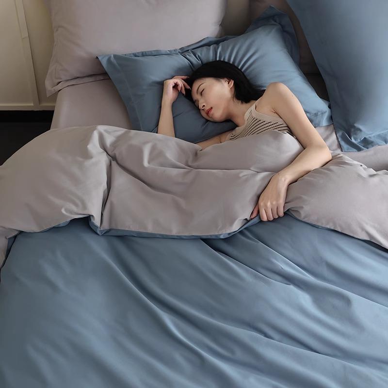 高端XS247172A类100支超长绒棉磨毛四件套季可款全四棉纯棉床单用