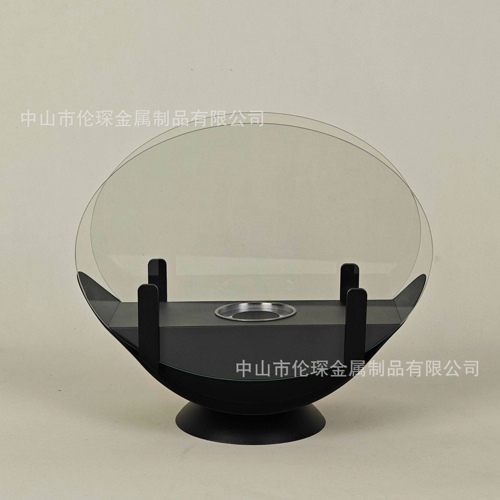 亚马逊热销椭圆船桌面酒精壁炉室内取暖火炉户外便携式燃烧现货批