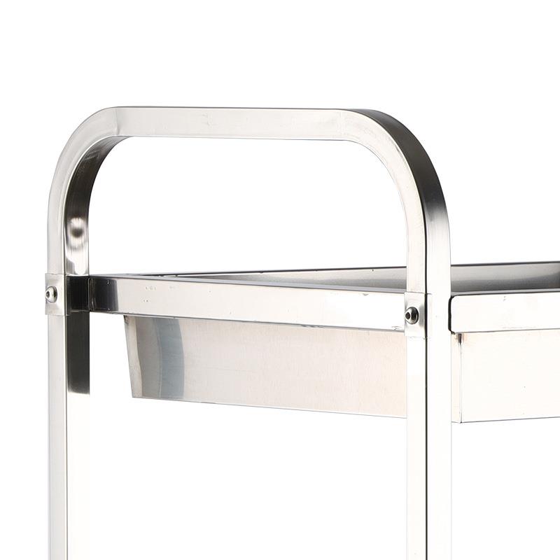 不锈钢收碗车XS-SW加厚双层向万轮酒上菜音车商用静餐厅店可移动