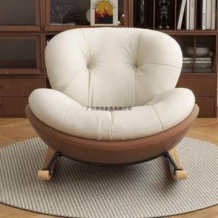 简约现代摇摇阳台休厅闲躺客椅卧室家用午睡懒椅人沙发椅BAT可躺