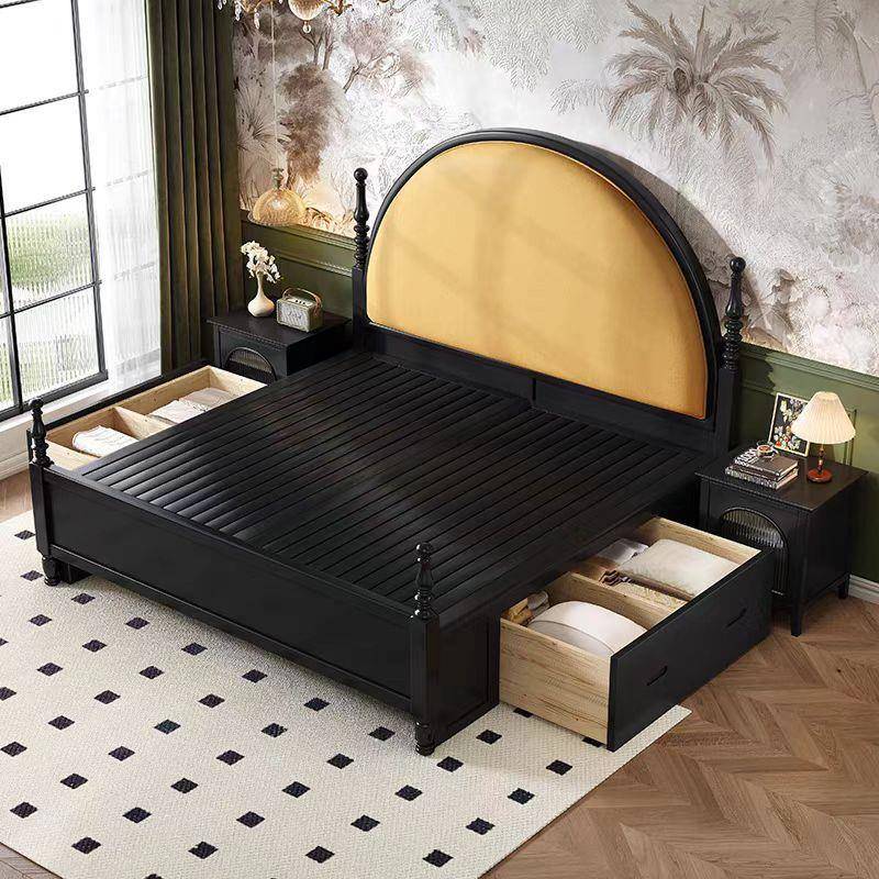 法式复古中实木ALQX-005床巴黎双人.8m主卧古风简约软1包床15m储