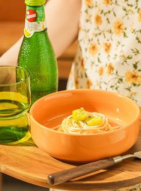 LOG汉堡造型好看的盘子碗套装陶瓷创餐具意可爱菜盘包甜品碟下釉