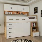 小卧室省空间低上床下抽柜书体桌衣高柜一组合储物儿CER半高床小