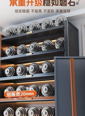 厨房F975S775置物架落地多层置物柜带功门微波炉器多橱柜餐边柜电