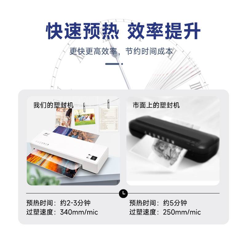 SL266跨境照片塑封机全自动小型覆膜机相片过胶机家用A4/A5过塑机