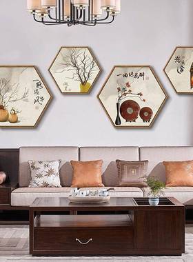 新中式门客厅进装饰画过道餐厅创意中挂B99-3国风关古风壁玄画画