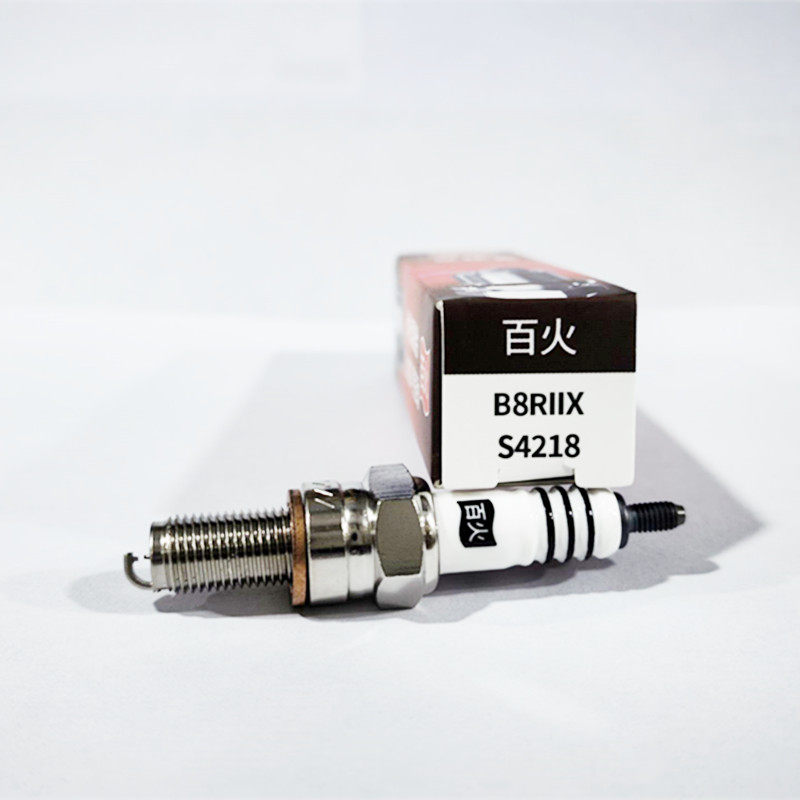 幼狮TRK250黄龙摩托适用百火双铱金火花塞B8RIIX等同CR8E CR8EIX