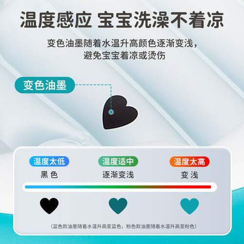 swimbobo充气婴儿浴盆儿童加厚家用旅游便携可折叠收纳一体洗澡盆