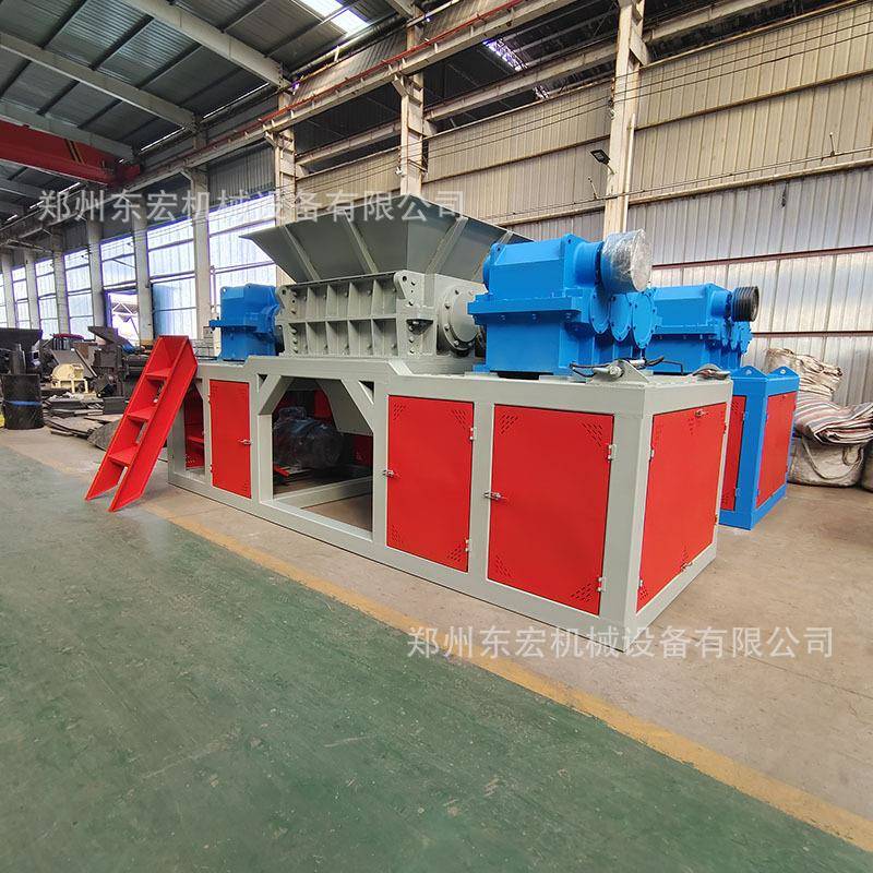 沙发床垫生活垃圾破机圆木件树碎干根撕碎机大圾双轴撕碎垃HDH设