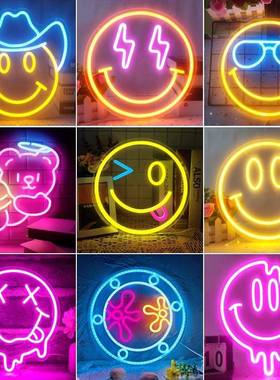 L造E霓虹灯装饰灯星球D型红灯洞CAJ洞板可调光网墙竞房酒吧夜灯