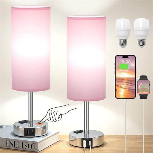 美小台灯式卧床头室款现代简约温馨浪漫创爆意QL5074触摸调光桌灯