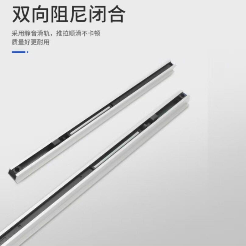 亚马商逊跨境电双幽灵门隐形轨道五音金配件木门静吊滑轮幽灵门向