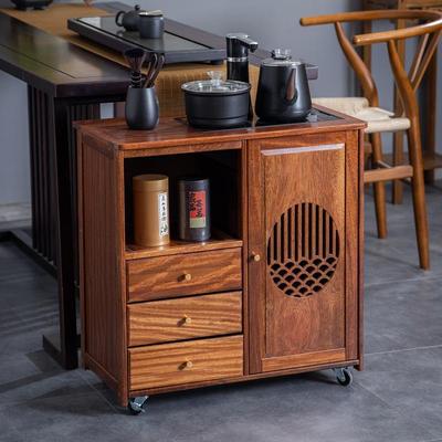 实木家用小台移桌边柜侧柜茶车泡茶茶几烧水壶动一体茶煮茶JWS茶