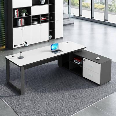 成都办公管家具板桌简约现代大班台总裁时尚经理桌老主FRY20215公