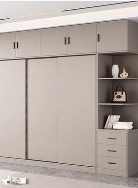 全实木推拉门衣家用室结实耐柜LNP用户租房简易小型推拉门移门卧