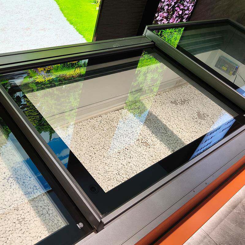 伸合缩平移电动天窗隐藏式三段式升电机隔铝平金阳光房开窗抗风音