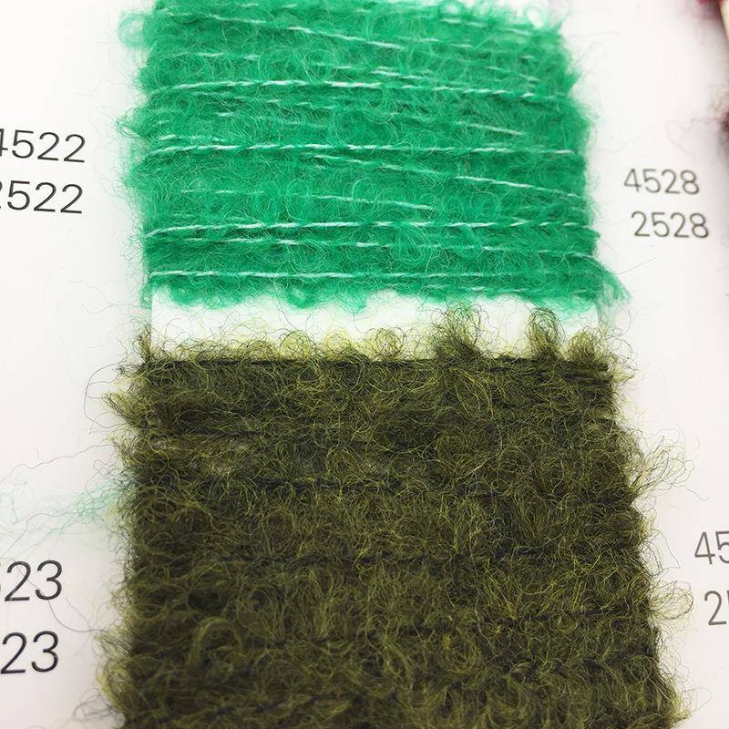 .54支高比例羊毛圈圈纱SWJ式纱yarn.5支圈圈花线毛线82%羊毛18%2