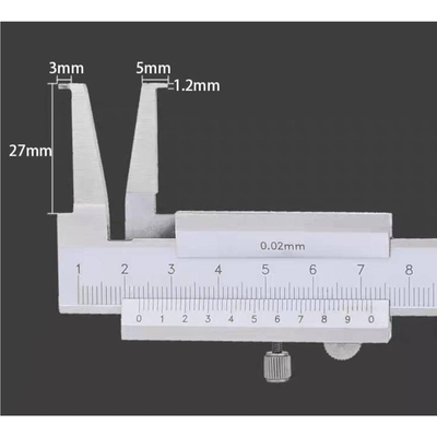 整体不锈钢内沟槽卡尺长爪内测卡尺 内槽卡尺内径卡尺10-160m江西