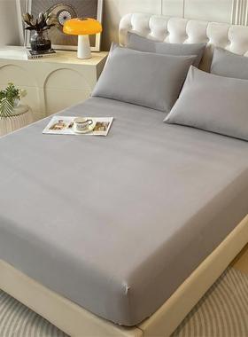 A类棉磨毛床床笠床单件加厚纯棉罩床垫保护罩套全纯CMLC002色防尘