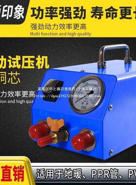 测压电动试压泵PPR水管地打机压机暖泵测漏水打压91223泵手提式