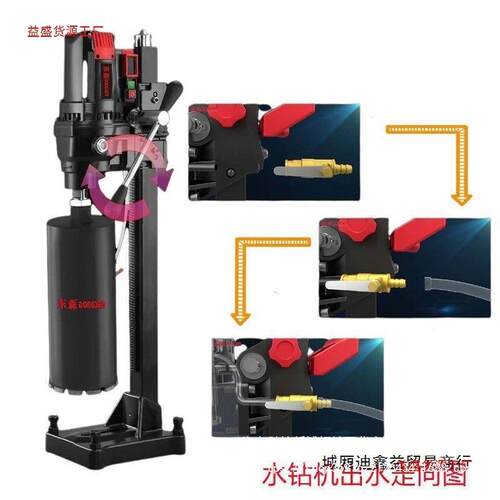 30-GYI新款滑套升降体水钻打孔机260机GY无水AEE封大功率2钻机