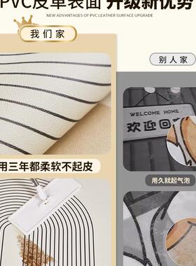 入ltao7366户门地垫耐0新脏免洗擦门垫225款可裁剪地毯门可口进门