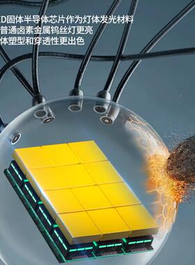 鲸特LED一大灯泡900亮5改装EYZh7车灯h11泡9012强光h1超灯h4近远