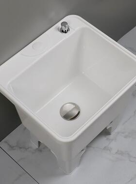 9C拖把池家用水塑料水池槽阳台卫洗生间可移F766SSHJ动拖布倒池高