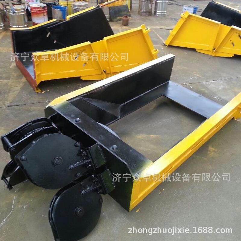 耙斗装20190109-岩耙机配件斗总成耙齿中间接槽导向尾轮P60B轮P30