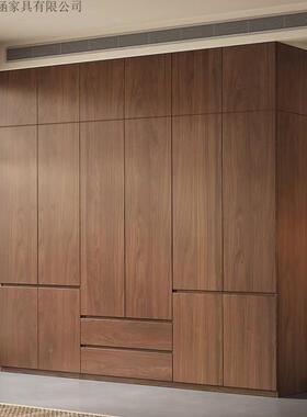 开门套实木衣柜家用卧室约全挂式免安装现代简对柜子装MWJ轻奢收