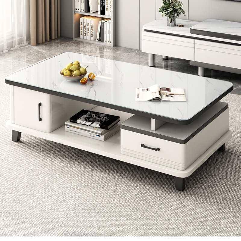 茶几客厅家用小户型桌子简约现代电视柜组22F77M795J5新款玻璃合0