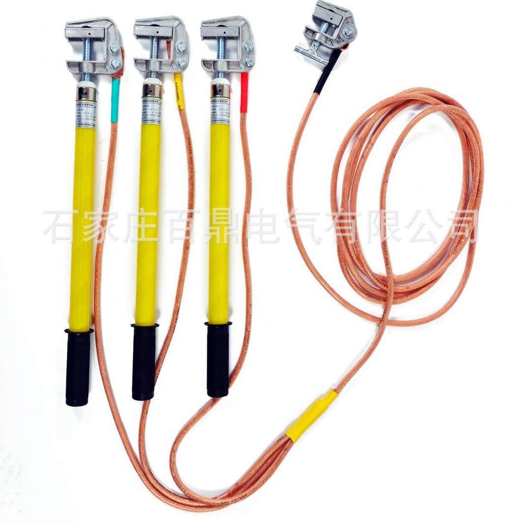 LTX-10型压接地CLW线挂杆k平口螺旋地线10高v百鼎高压接地线AC-10