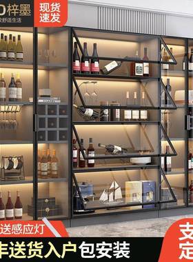 玻璃门DSF酒柜展示柜客厅202奢5新款架网红小型酒轻现代家用靠墙