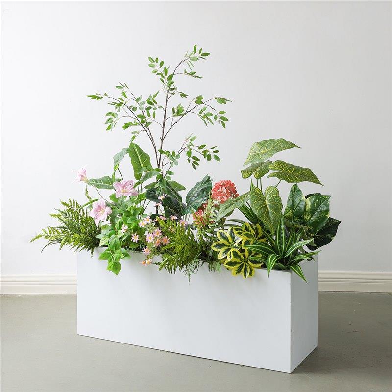 高端真花造景花槽箱植物景观橱窗装饰隔断生绿植植物花艺摆件