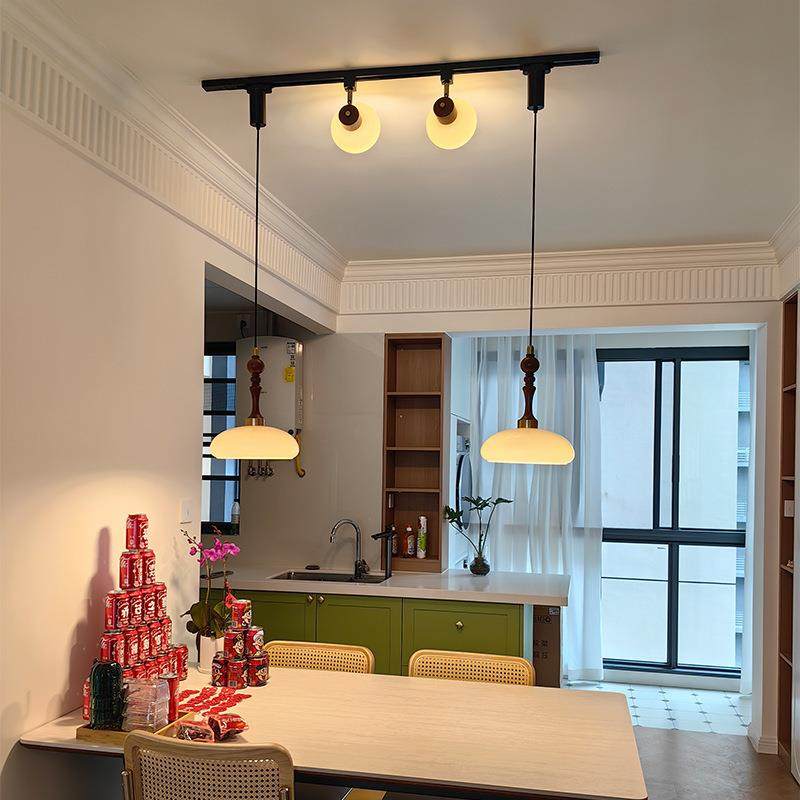 古风餐10545厅可移位轨复道吊灯古中法式油风吧奶台柿子玻璃胡桃,家装灯饰光源,智能吊灯,淘宝优惠券,粉丝福利购,淘宝优惠卷