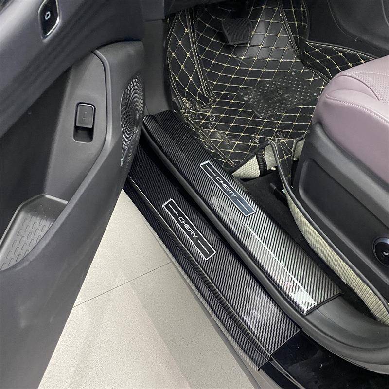 板奇瑞瑞虎9风云T10护改装专用碳纤维Gn000001迎宾踏后板内门槛条