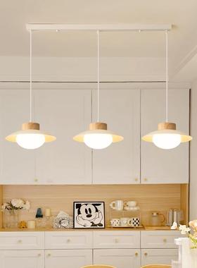 原木奶油风餐厅吊灯创意红古灯中5饰202年新款现网代简00995约餐