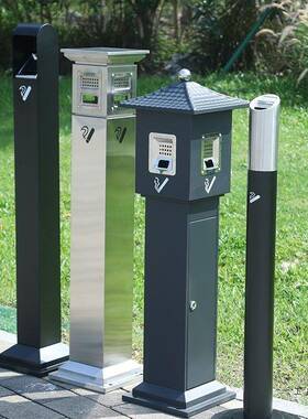 外落地烟灰缸大户号不锈钢烟头柱立灰式灭F96HS6ST烟柱烟垃圾桶烟