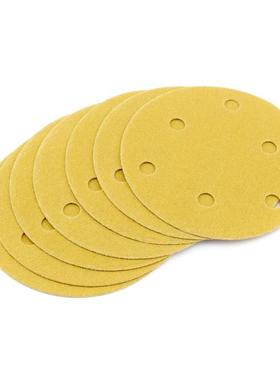 行家选厂家干DXO砂背纸绒5寸自6孔12.5cm磨粘圆盘植绒气动沙皮砂