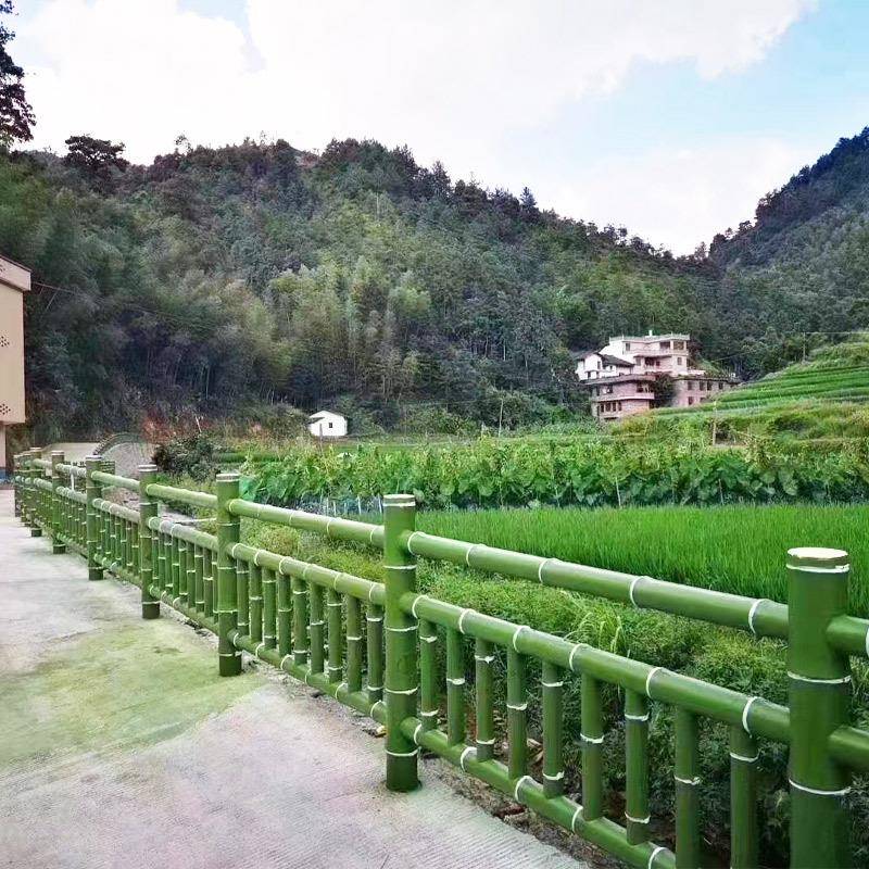 水泥仿木栏区园林绿化仿竹河护护栏道池塘安全防护景仿石NZH栏杆