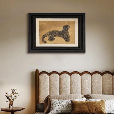 中饰古风客厅装画南洋风式中式复古餐室RSJ厅墙挂画法小众艺术卧