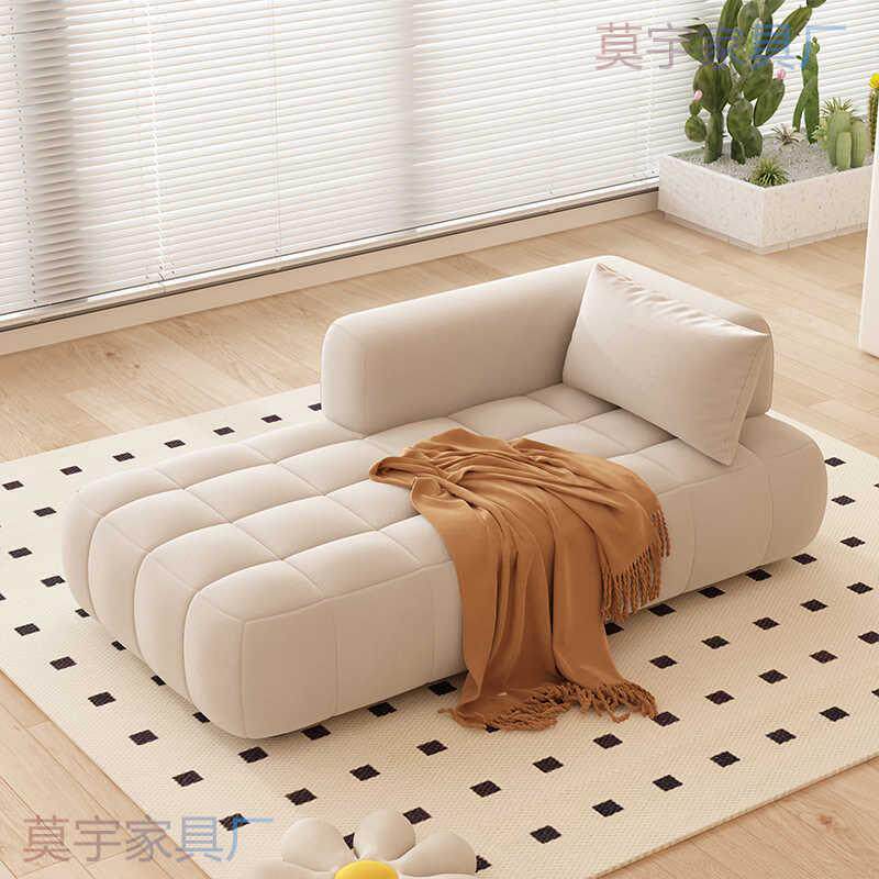 奶油风贵店妃椅榻单人沙发美人躺直椅客厅卧室酒出租排阳XPR台懒