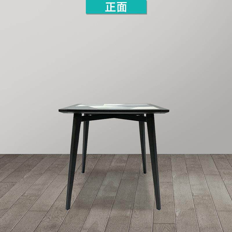 瓷桌简HY-6402C约方小户型休闲酒吧餐厅家用陶瓷餐桌陶瓷方家桌子