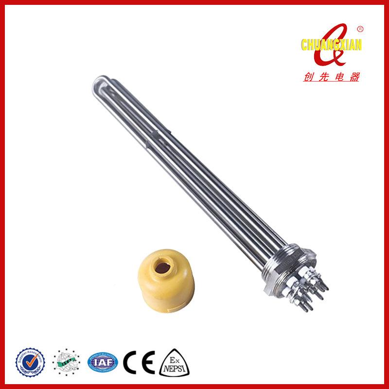 JHT1.5寸DN40不锈钢电热管空气水箱纹加热高管功率厂家直销22能0