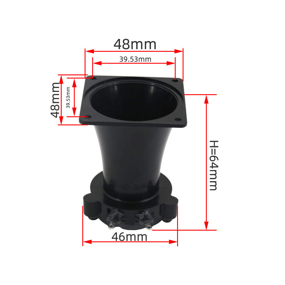 2寸方形25芯钕磁高音喇叭48x48x64mm小尺寸大音量安防喊话扬声器